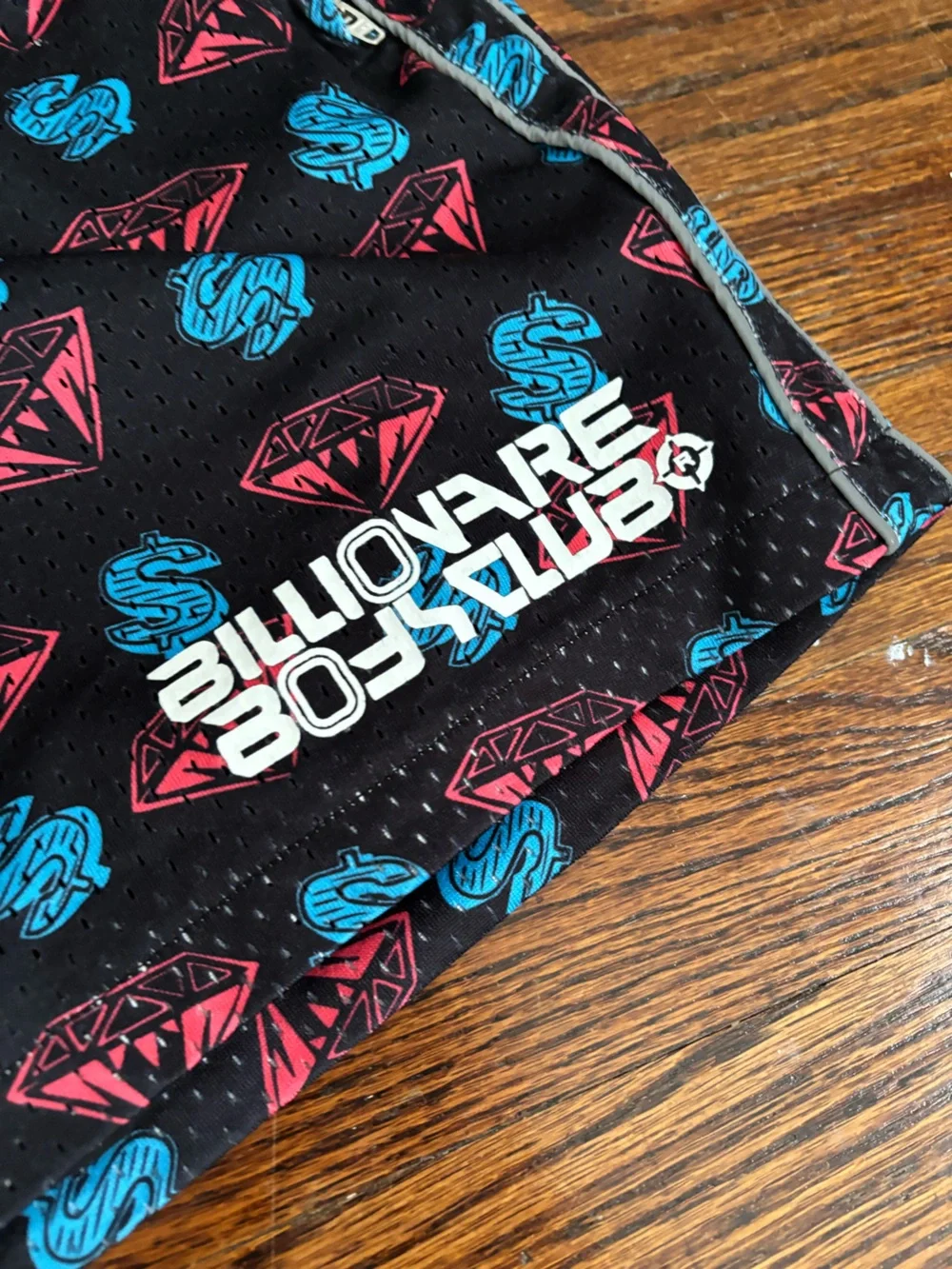 Overtime Billionaires Boys Men’s Club Black Money Diamond Shorts Size Small